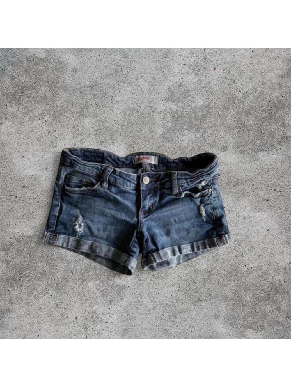 garage denim mini shorts